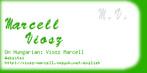 marcell viosz business card